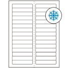 3.4375" x 0.667"  Sheet Label