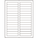 3.4375" x 0.667"  Sheet Label