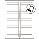 3.4375" x 0.667"  Sheet Label