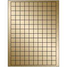 0.75" x 0.75"  Sheet Label