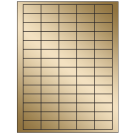 1.5" x 0.75"  Sheet Label