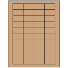 1.75" x 1"  Sheet Label