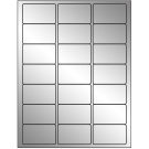 2.5" x 1.5"  Sheet Label