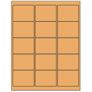 2.625" x 2"  Sheet Label