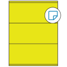 8.5" x 3.5"  Sheet Label
