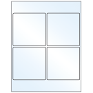 4" x 4"  Sheet Label