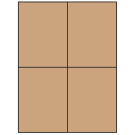4.25" x 5.5"  Sheet Label