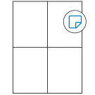 4.25" x 5.5"  Sheet Label
