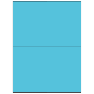 4.25" x 5.5"  Sheet Label