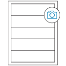 7.5" x 2"  Sheet Label