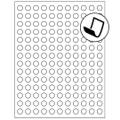 0.5" x 0.5"  Sheet Label