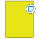 8.375" x 10.875"  Sheet Label