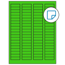 1.7225" x 0.5"  Sheet Label