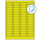 1.7225" x 0.5"  Sheet Label