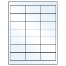 2.66" x 1.375"  Sheet Label