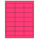 2.66" x 1.375"  Sheet Label