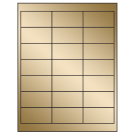 2.66" x 1.375"  Sheet Label
