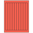 0.75" x 9.4"  Sheet Label