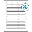 6.64" x 0.42"  Sheet Label