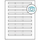 6.64" x 0.42"  Sheet Label