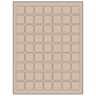 1" x 1"  Sheet Label