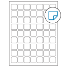 1" x 1"  Sheet Label