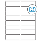 4" x 1.3125"  Sheet Label