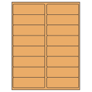 4" x 1.3125"  Sheet Label
