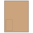 2.375" x 4"  Sheet Label