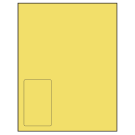 2.375" x 4"  Sheet Label