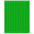 0.42" x 0.58"  Sheet Label