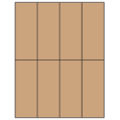 2.125" x 5.5"  Sheet Label