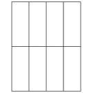 2.125" x 5.5"  Sheet Label