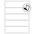 8" x 2"  Sheet Label