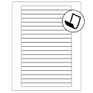 6.25" x 0.5"  Sheet Label