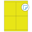 4.25" x 5"  Sheet Label