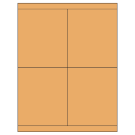 4.25" x 5"  Sheet Label