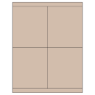 4.25" x 5"  Sheet Label
