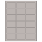 2.5" x 1.5625"  Sheet Label