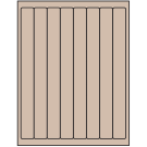 1" x 10"  Sheet Label
