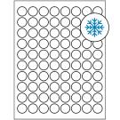 0.875" x 0.875"  Sheet Label