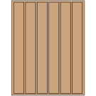 1.18" x 10.6"  Sheet Label