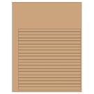 7.625" x 0.375"  Sheet Label