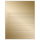 7.625" x 0.375"  Sheet Label