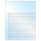 7.625" x 0.375"  Sheet Label