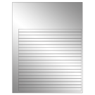7.625" x 0.375"  Sheet Label