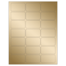2.512" x 1.378"  Sheet Label