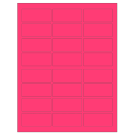 2.5" x 1.125"  Sheet Label
