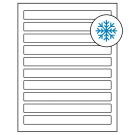 7.5" x 0.75"  Sheet Label