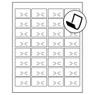 1.875" x 1.0625"  Sheet Label